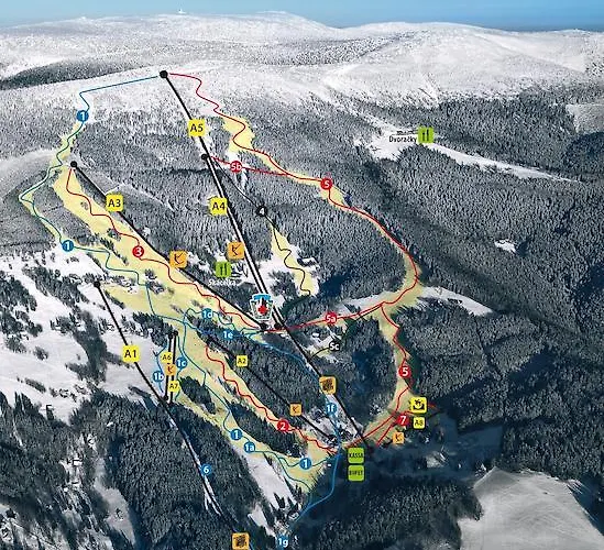 公寓 滑雪缆车公寓 捷克布杰约维采